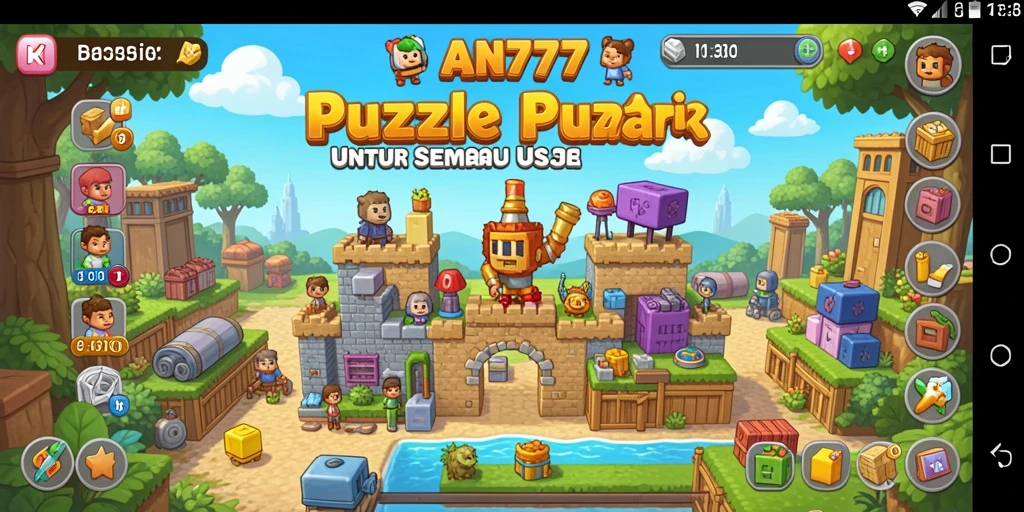 Screenshot AN777 menunjukkan gameplay Puzzle yang seru dan menantang.
