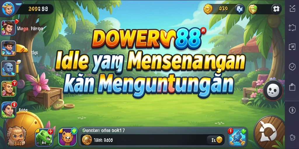 Screenshot DOWER88 menampilkan gameplay Idle yang menarik dan interaktif.