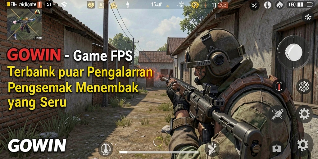 Tangkapan layar menampilkan aksi intens di battlefield GOWIN.