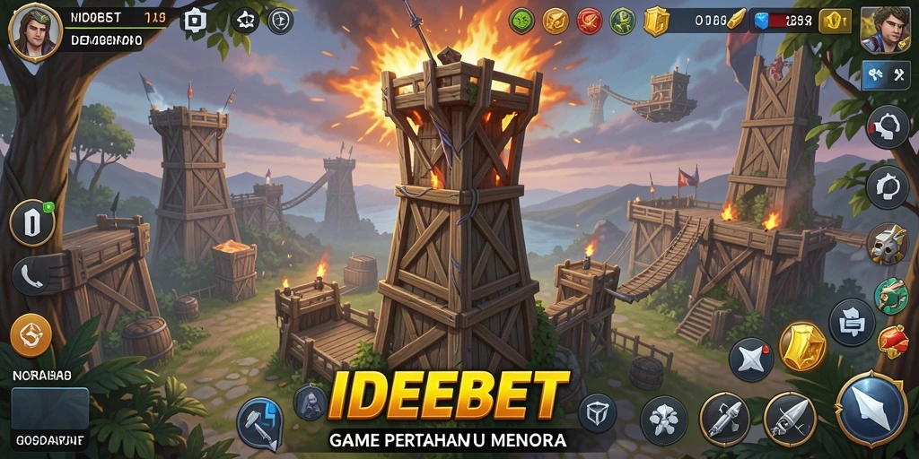 Screenshot gameplay menara yang menarik di IDEBET.