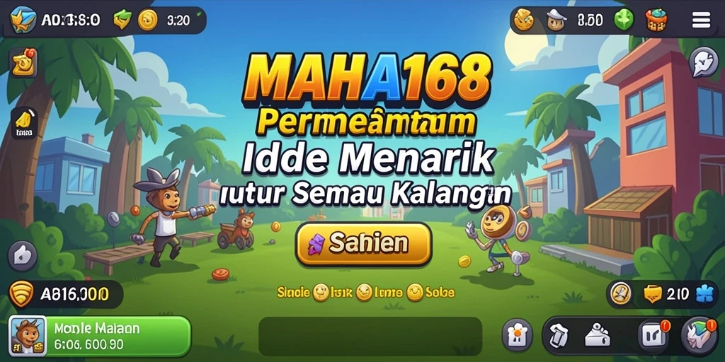 Screenshot MAHA168 menampilkan aksi seru dalam gameplay Idle.