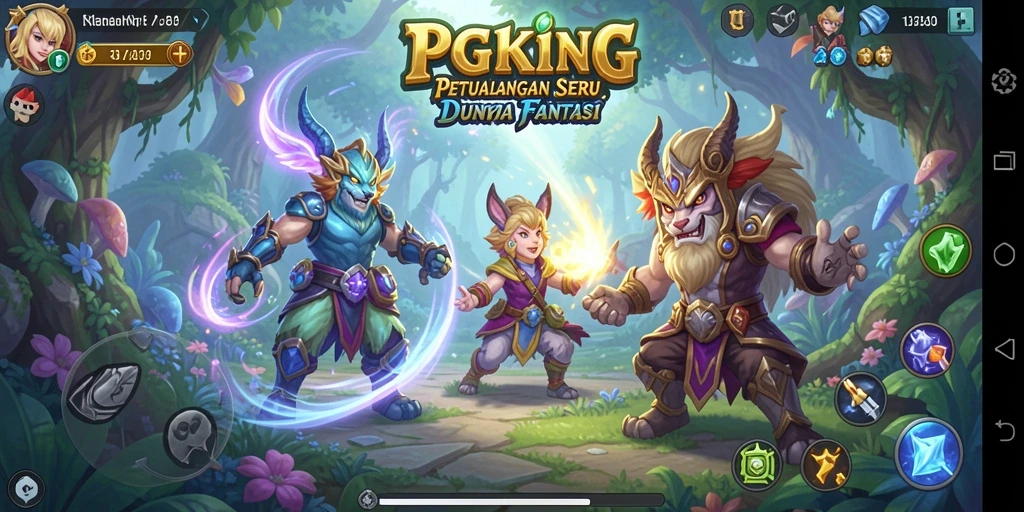 Tampilan gameplay PGKING yang menegangkan dan penuh petualangan.