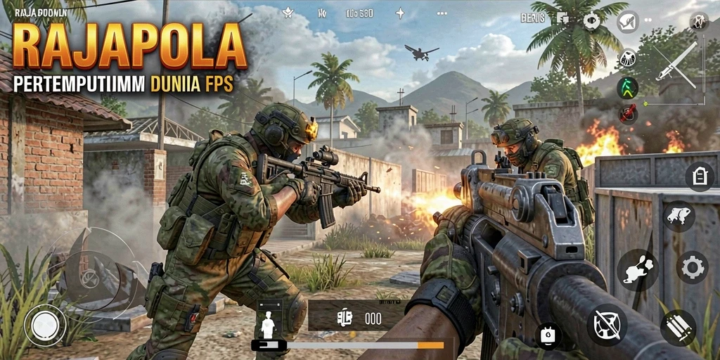 Gameplay RAJAPOLA yang mendebarkan di dunia FPS.
