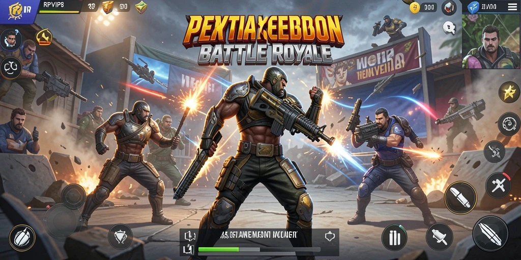 Tampilan seru dan menegangkan dari RPVIP8 dalam aksi Battle Royale.