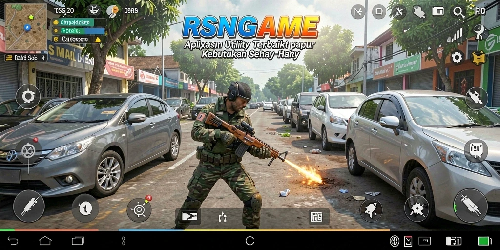 Tampilan antarmuka RSNGAME yang sederhana dan menarik.