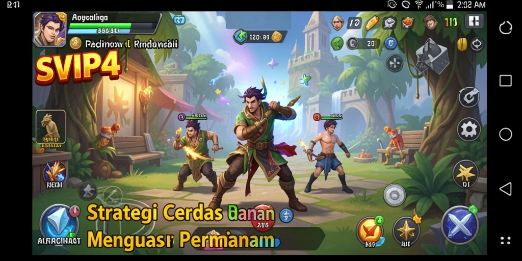 Screenshot utama SVIP4 menampilkan aksi strategi yang mendebarkan.