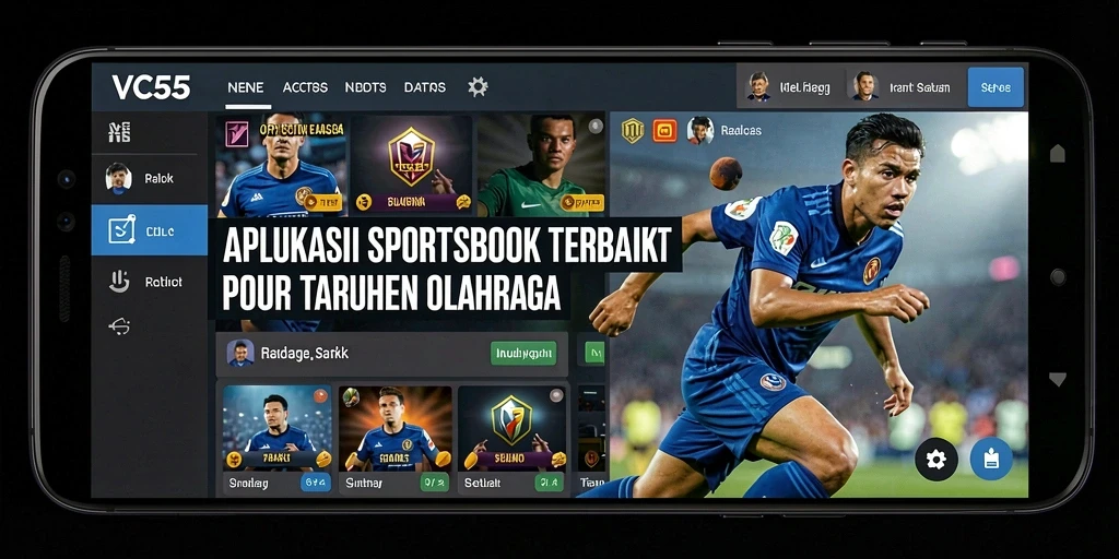 Tampilan utama VC55 dengan opsi taruhan yang menarik dan interaktif.